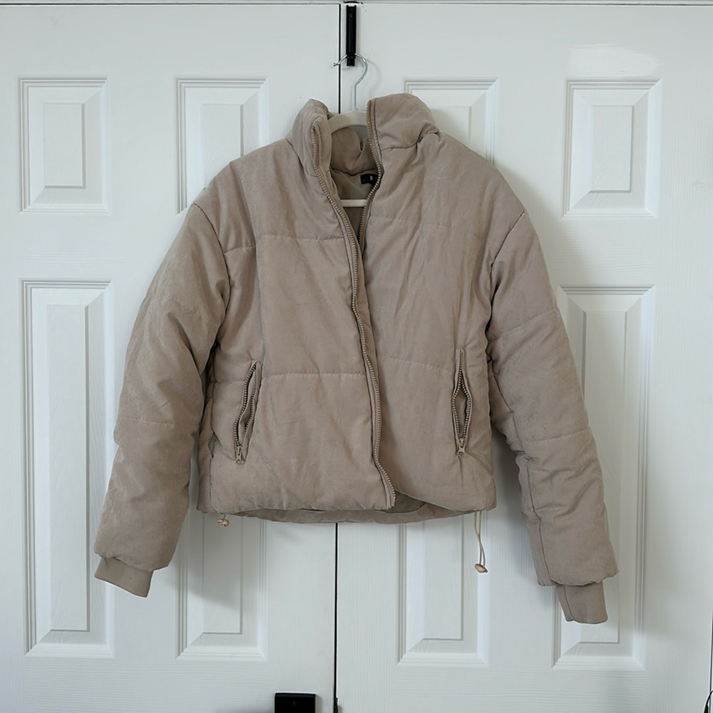 misguided cream puffer coat